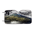 Abstract Water Paint Car Windshield Sunshade