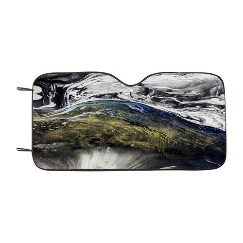 Abstract Water Paint Car Windshield Sunshade
