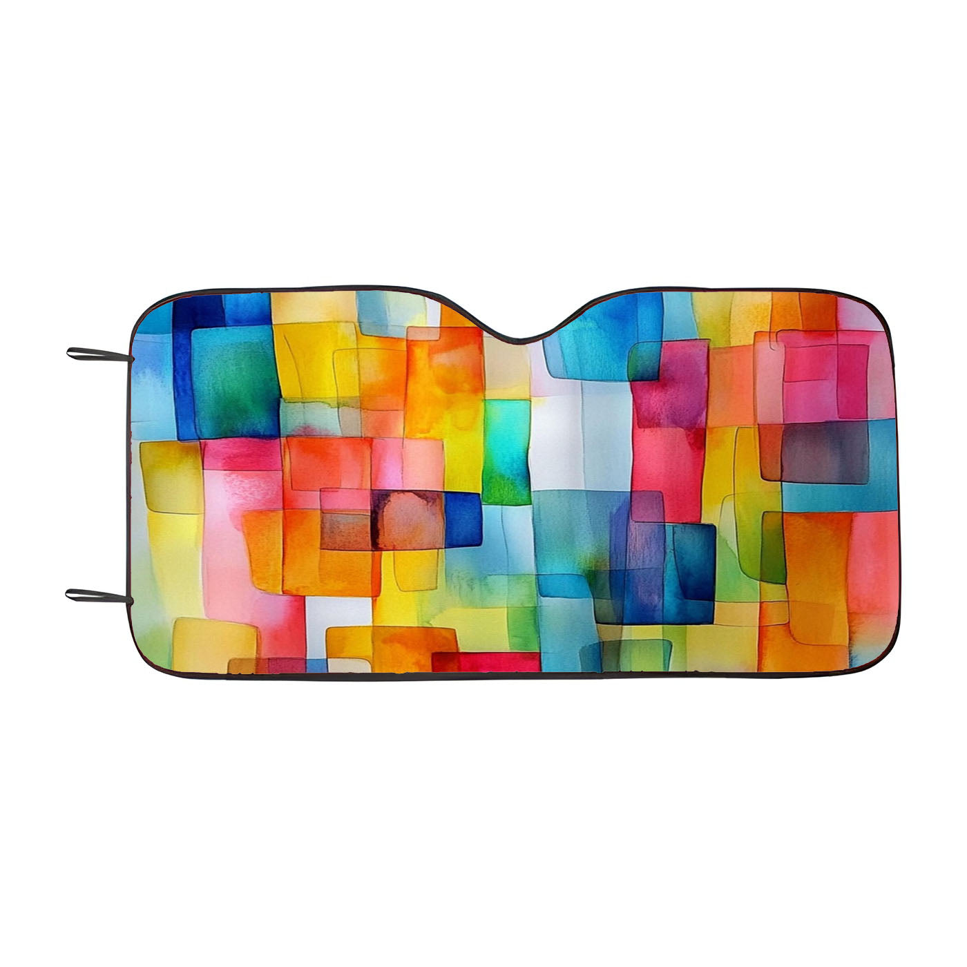 Abstract Watercolor Car Windshield Sunshade