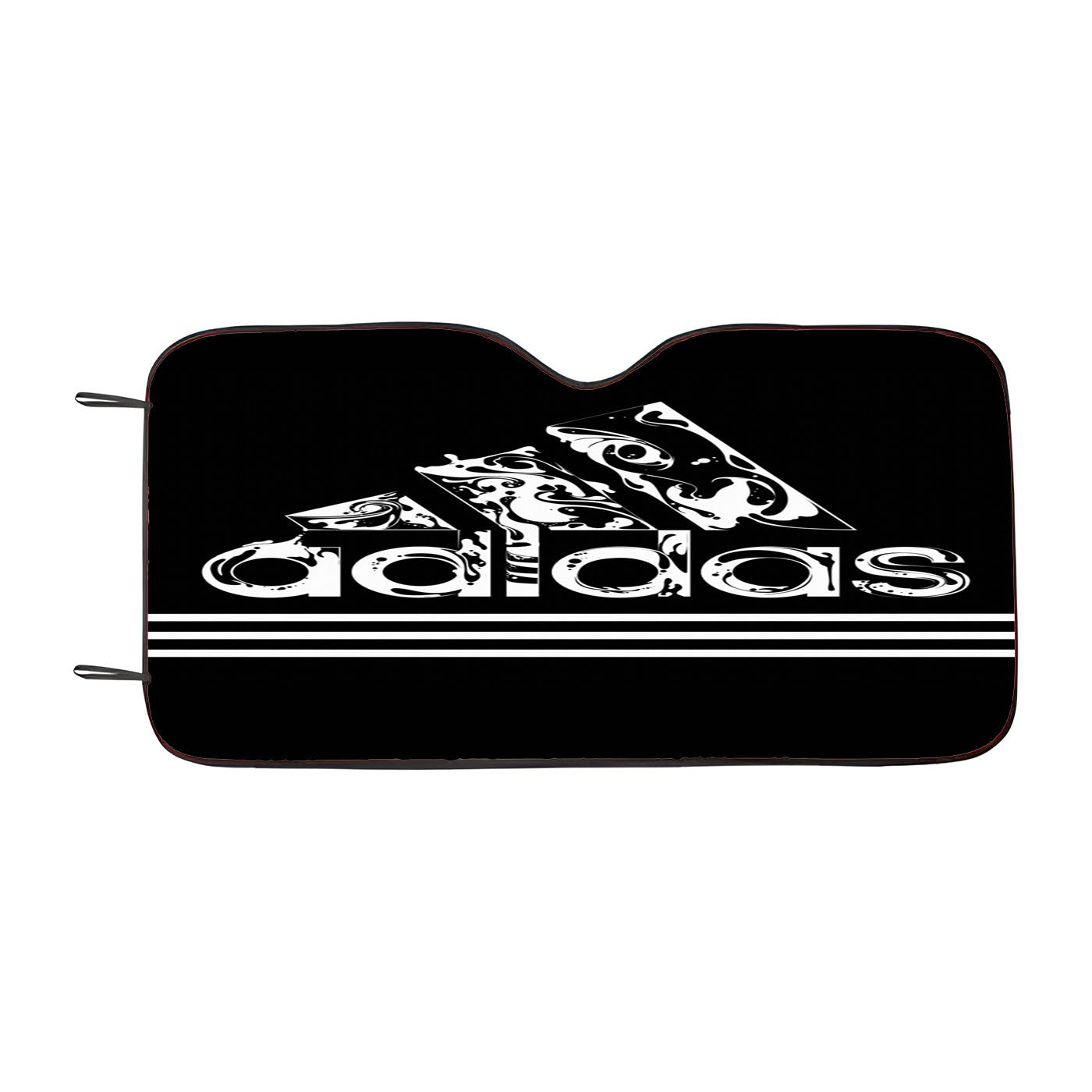 Adidas Logo Black Car Windshield Sunshade
