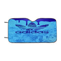 Adidas Logo Blue Liquid Car Windshield Sunshade