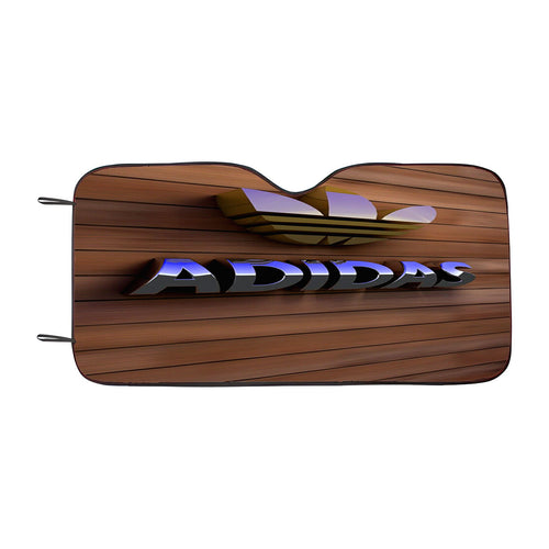 Adidas Wooden Car Windshield Sunshade