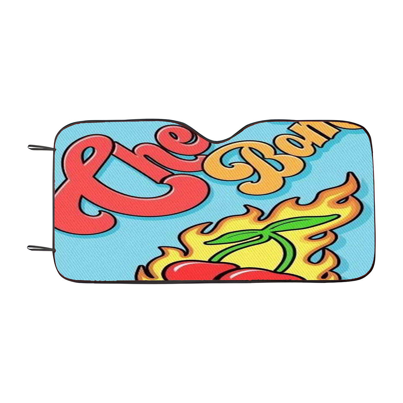 Aesthetic Retro Cherry Bomb Car Windshield Sunshade
