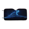 Air Jordan Logo Neon Car Windshield Sunshade