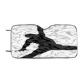 Air Jordan White Texture Car Windshield Sunshade