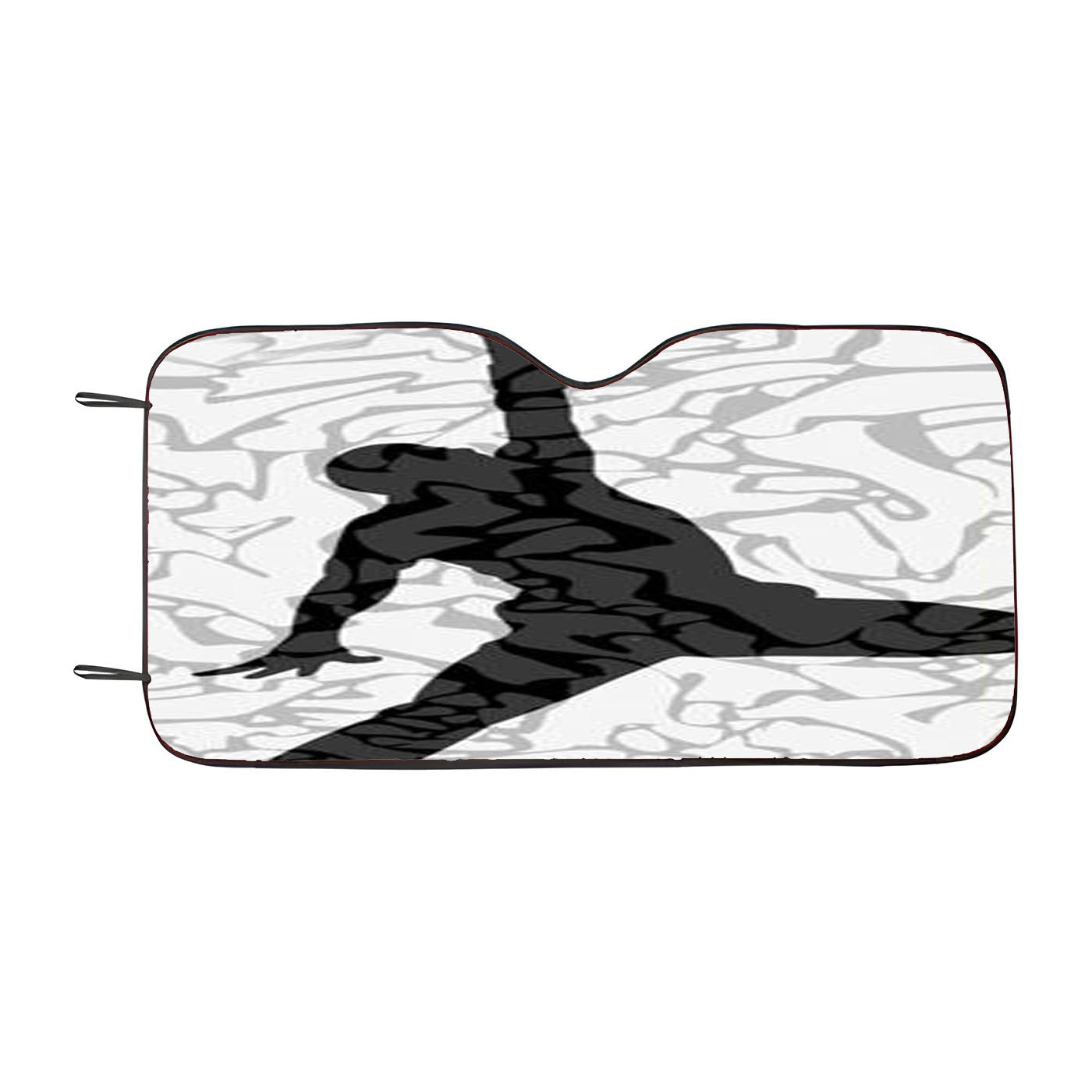 Air Jordan White Texture Car Windshield Sunshade