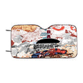 Akira Abstract Doodle Art Style Car Windshield Sunshade