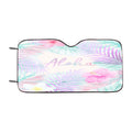 Aloha Leaf And Flower Wallpaper Car Windshield Sunshade