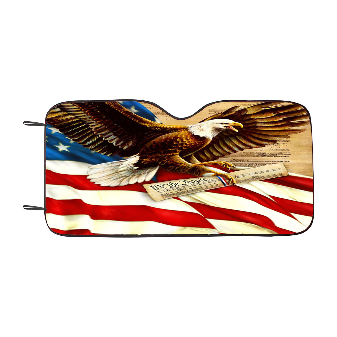 American Flag Eagle Car Windshield Sunshade
