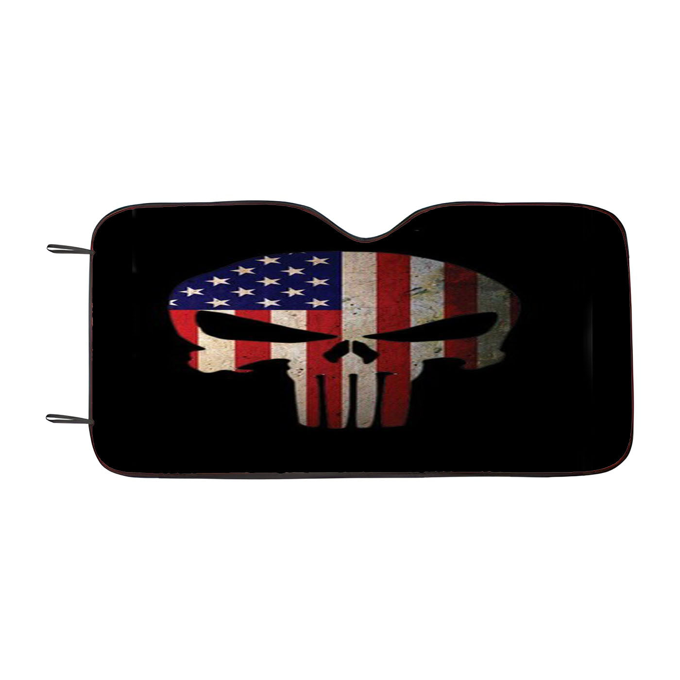American Flag Punisher Skull Vintage Usa Cool Car Windshield Sunshade