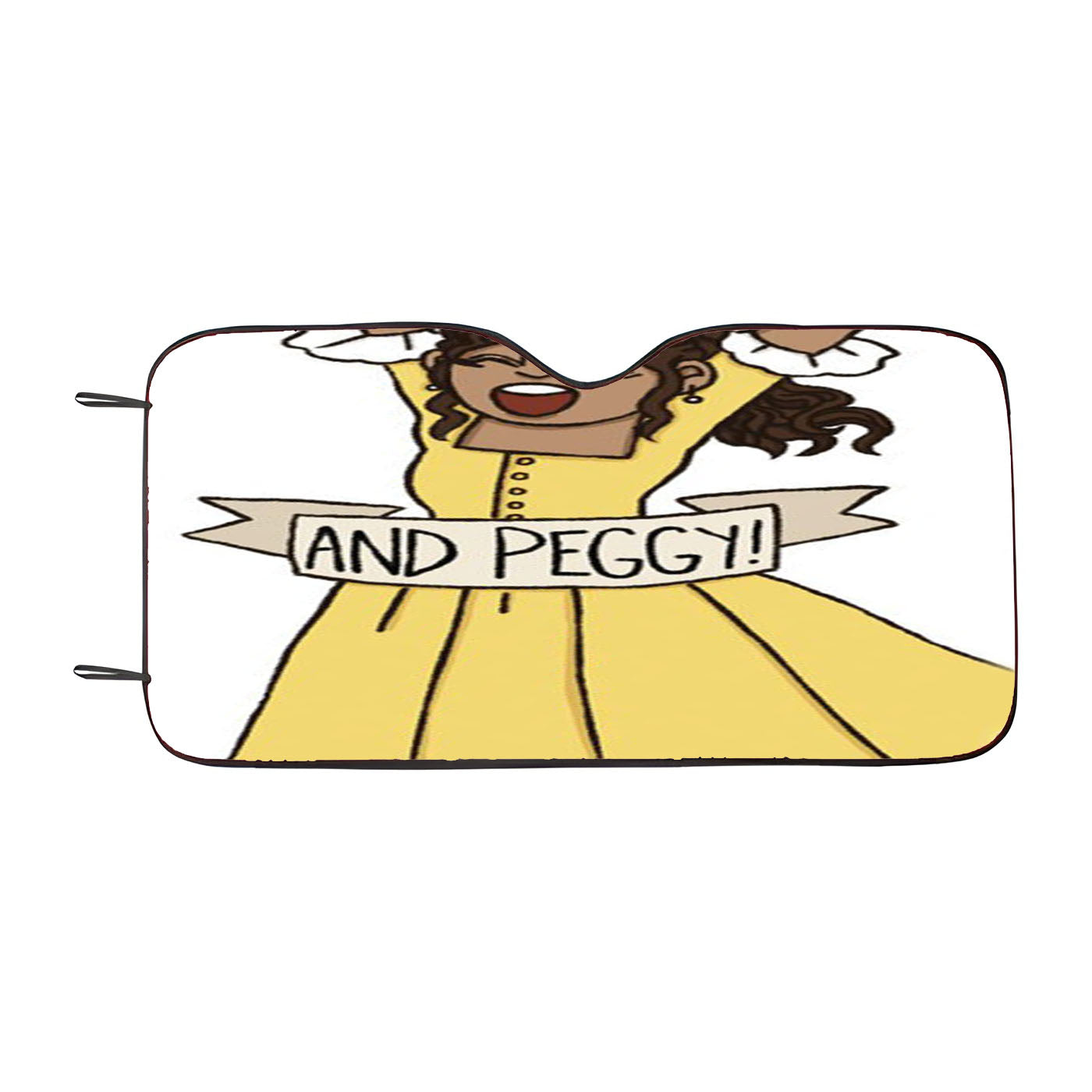 And Peggy Schuyler Hamilton Car Windshield Sunshade