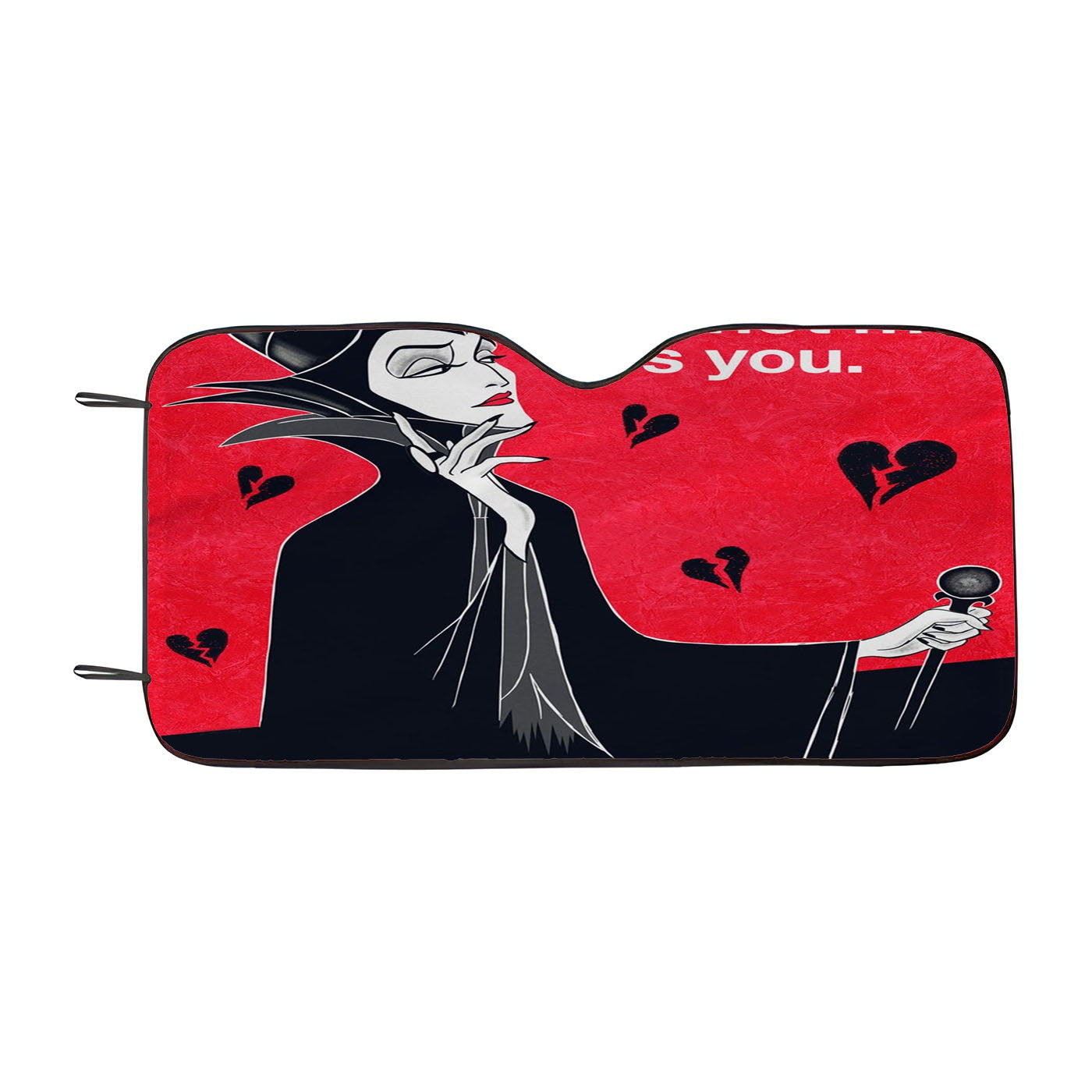 Anti Valentines Day Maleficent Car Windshield Sunshade