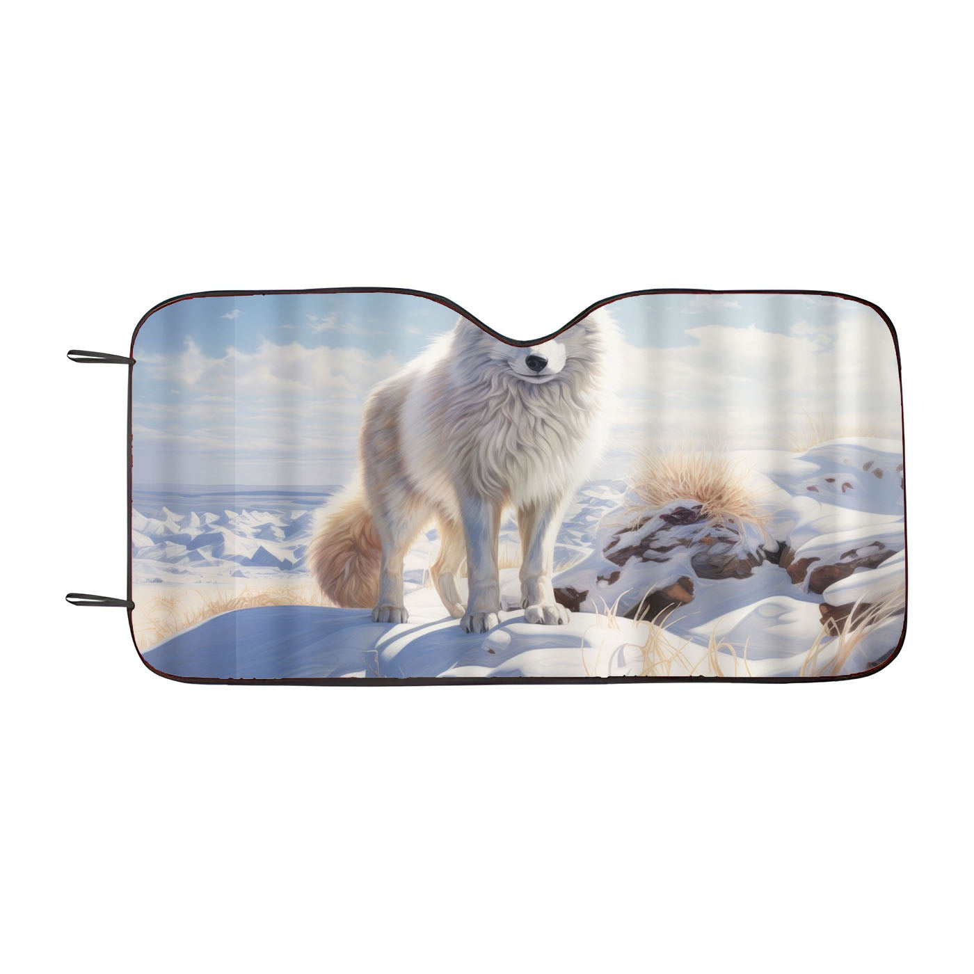 Arctic Fox Car Windshield Sunshade