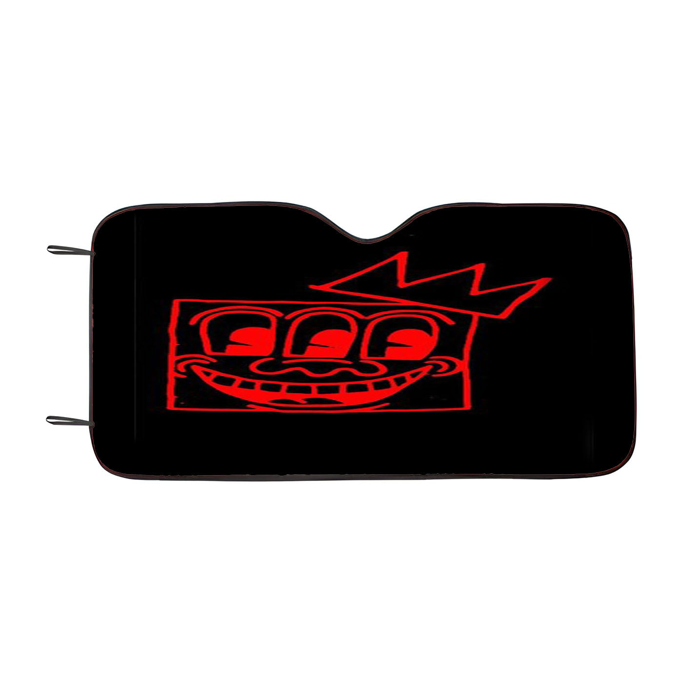 Art Keith Haring 3 Eyes Basquiat Crown Mashup Car Windshield Sunshade