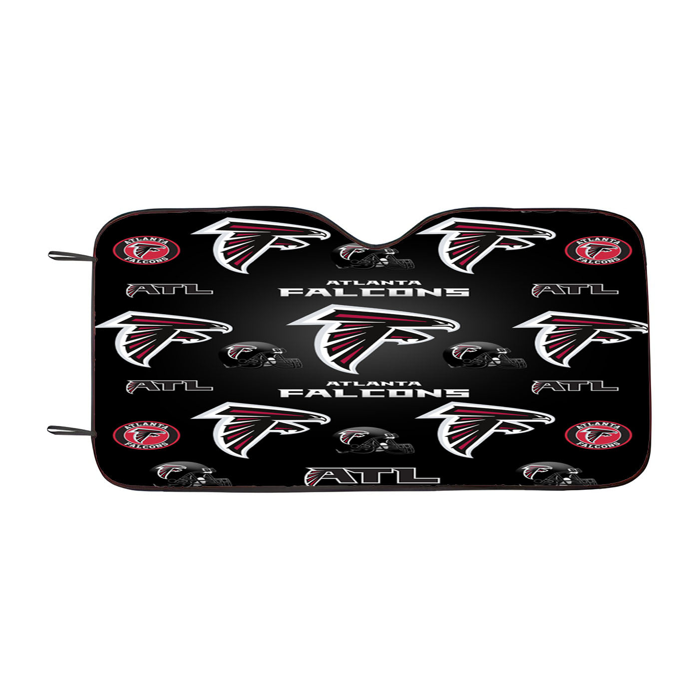 Atlanta Falcons Logo Pattern Black Car Windshield Sunshade
