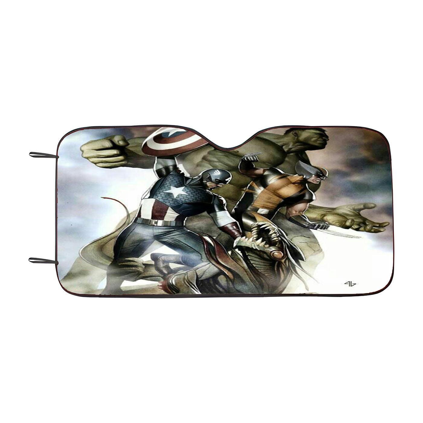 Avengers Age Of The Ultron Pose Car Windshield Sunshade