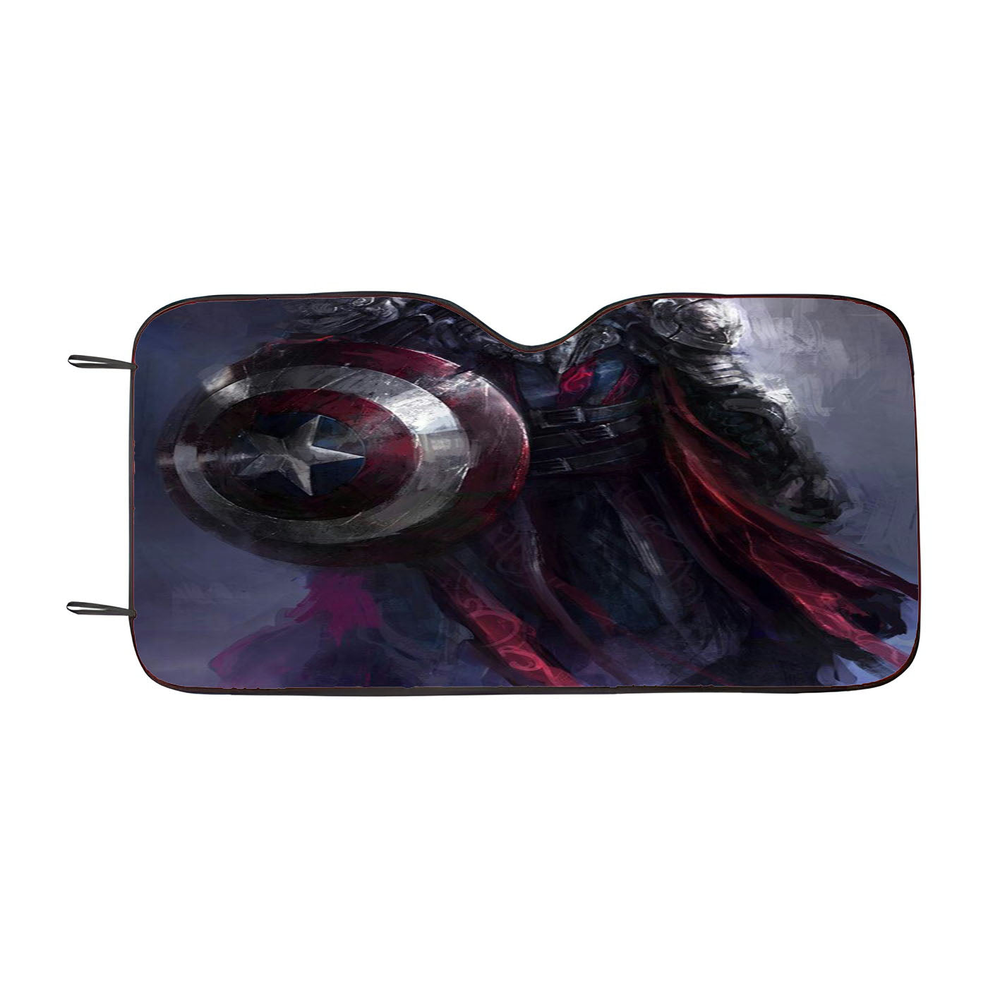 Avengers Captain America Mural Car Windshield Sunshade
