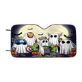 Avengers Cute Ghost Super Spooky Car Windshield Sunshade