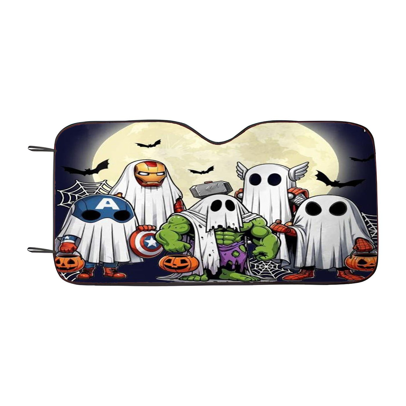 Avengers Cute Ghost Super Spooky Car Windshield Sunshade