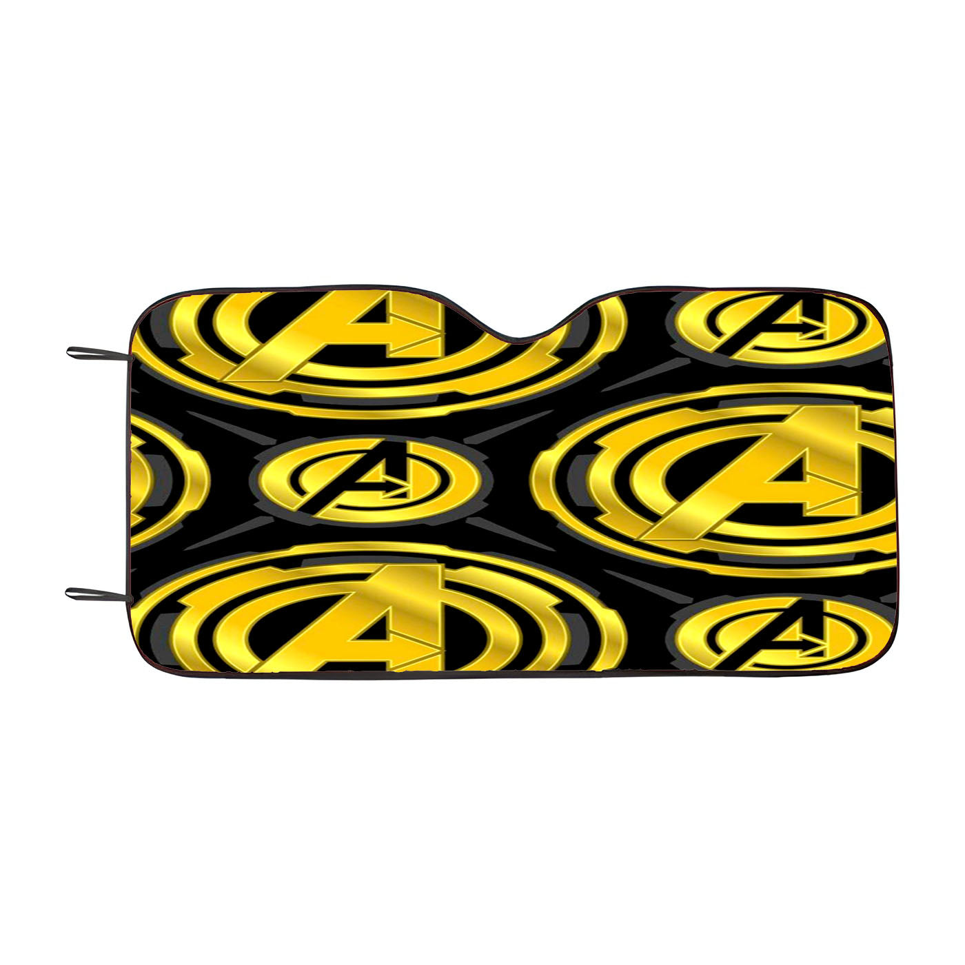 Avengers Gold Emblem Car Windshield Sunshade