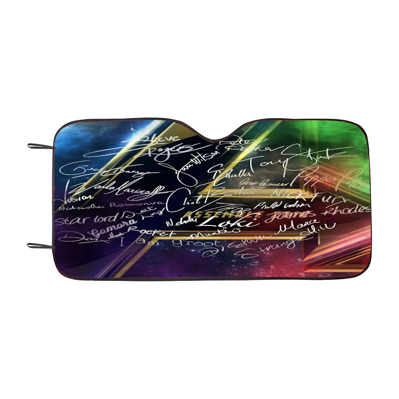 Avengers Heroes Signatures Car Windshield Sunshade