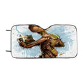 Avengers Infinity War Groot Art Ilustation Car Windshield Sunshade