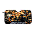 Avengers Inwar Orange Car Windshield Sunshade