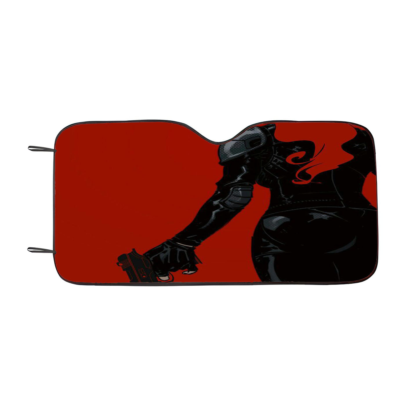 Avengers Red Guns Women Car Windshield Sunshade