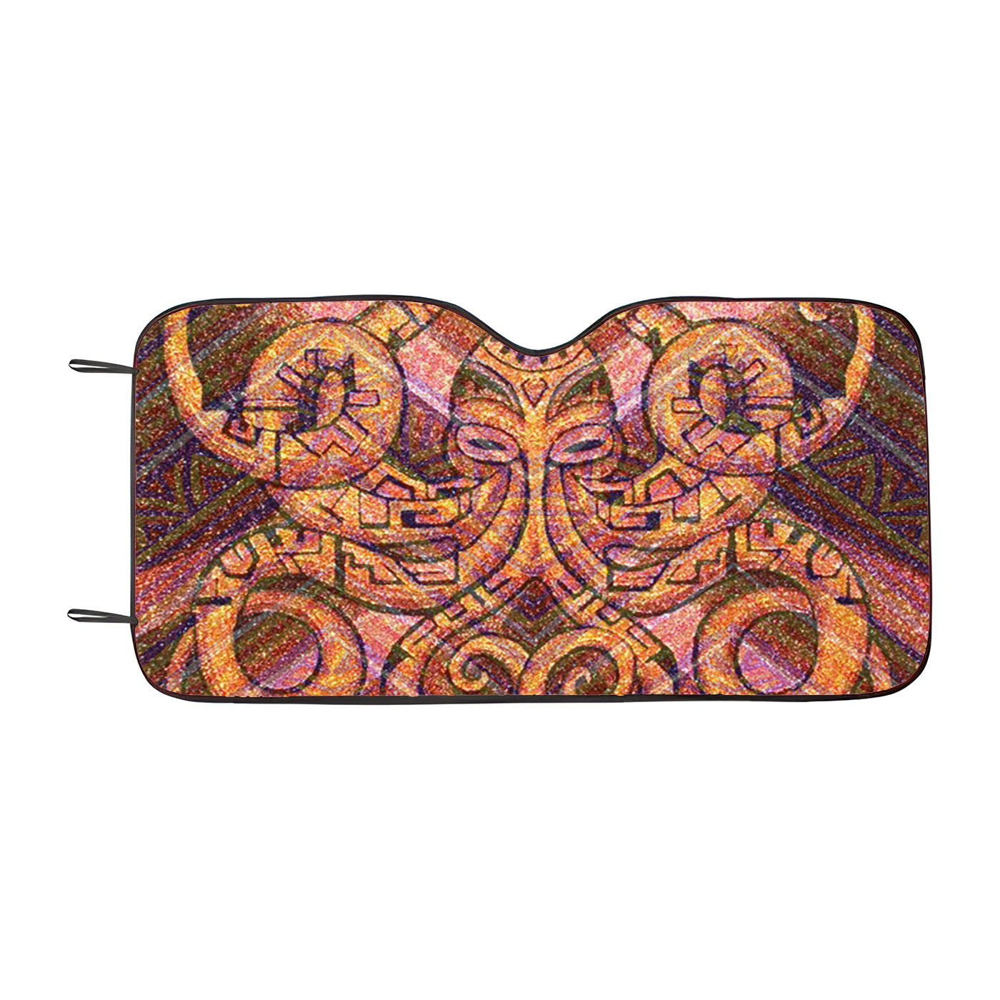 Aztec Octopus Car Windshield Sunshade