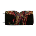 Aztec Pattern Elephant Car Windshield Sunshade