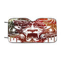 Aztec Tiger Painting Car Windshield Sunshade