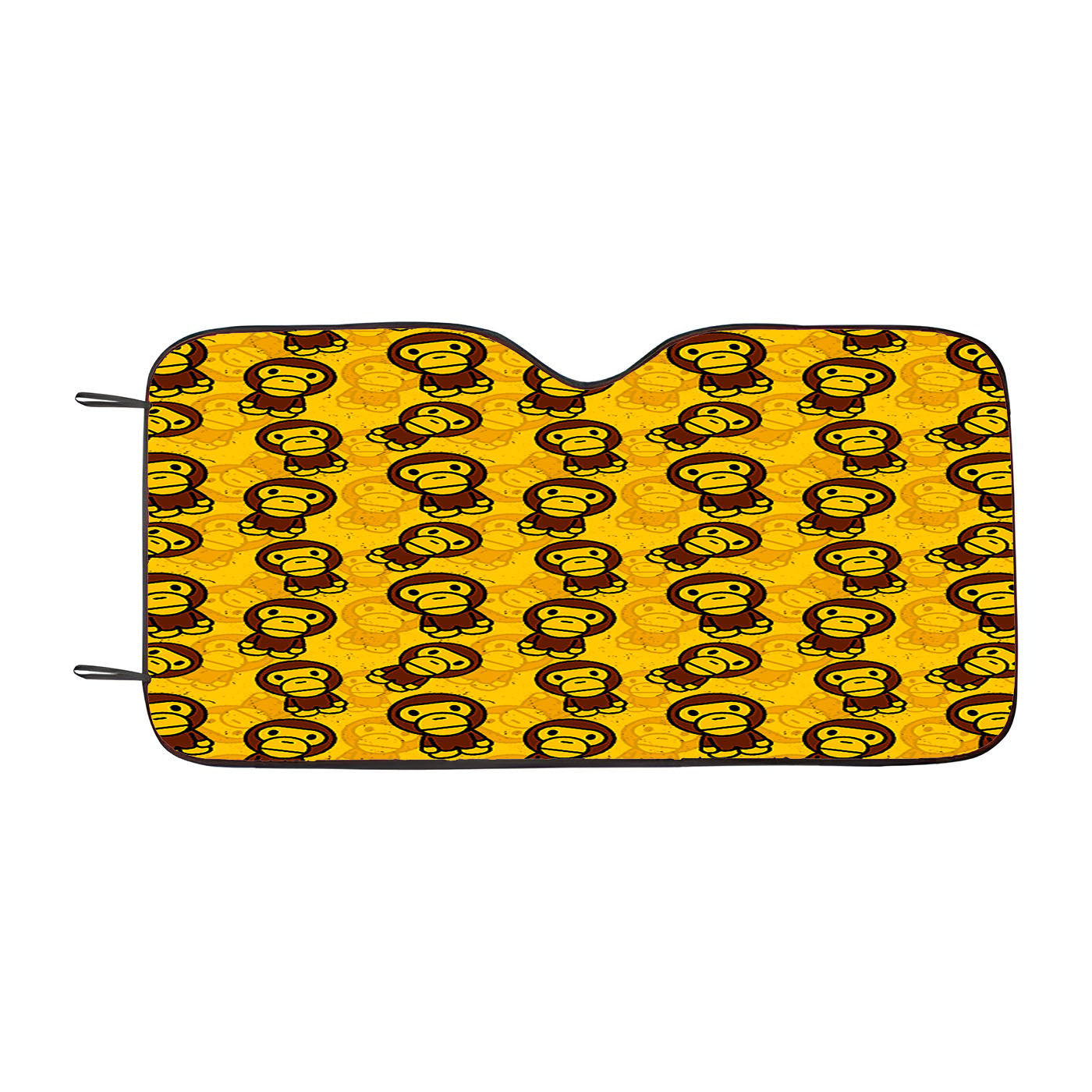 Baby Milo Bathing Ape Pattern Yellow Car Windshield Sunshade