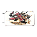 Bad Deadpool Car Windshield Sunshade