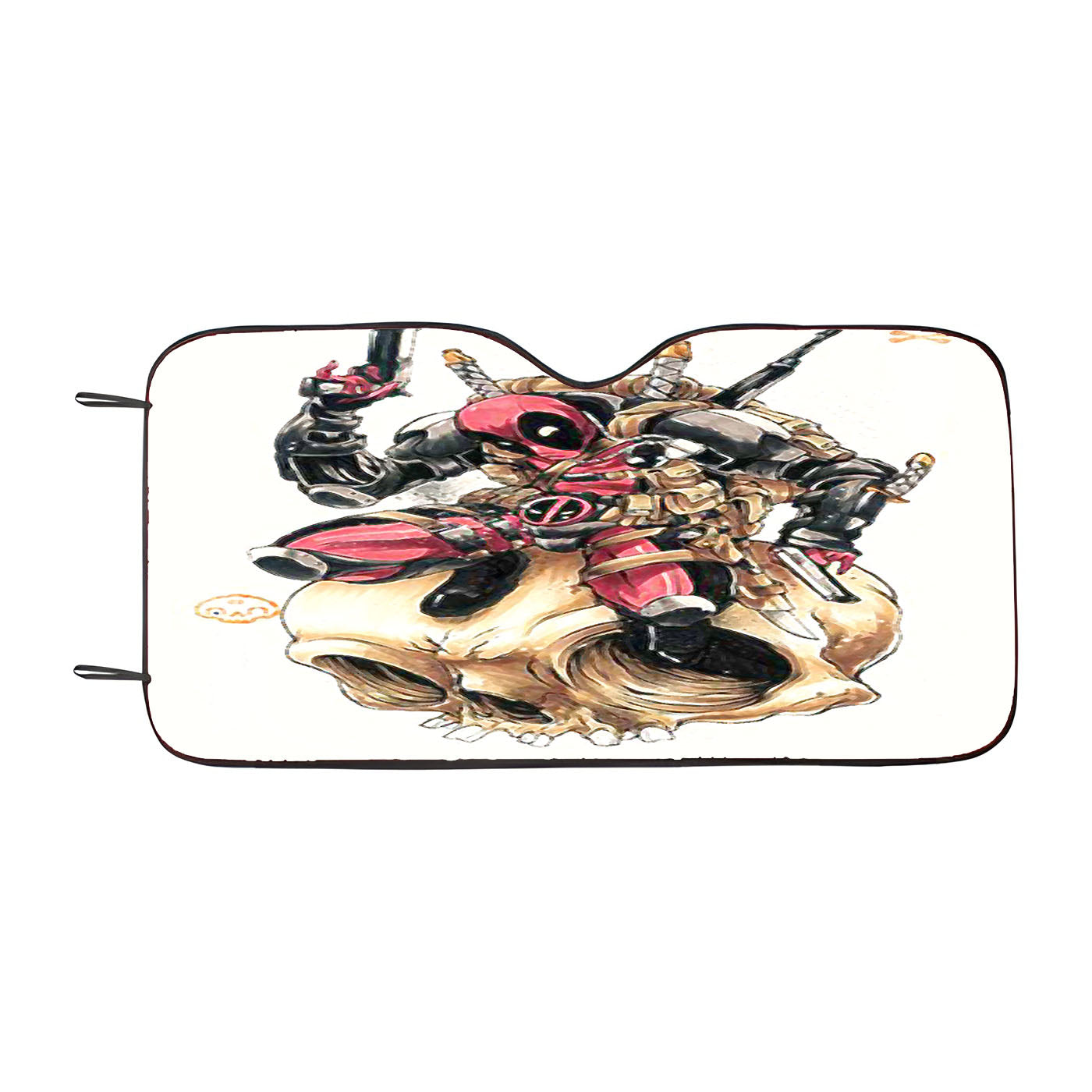 Bad Deadpool Car Windshield Sunshade