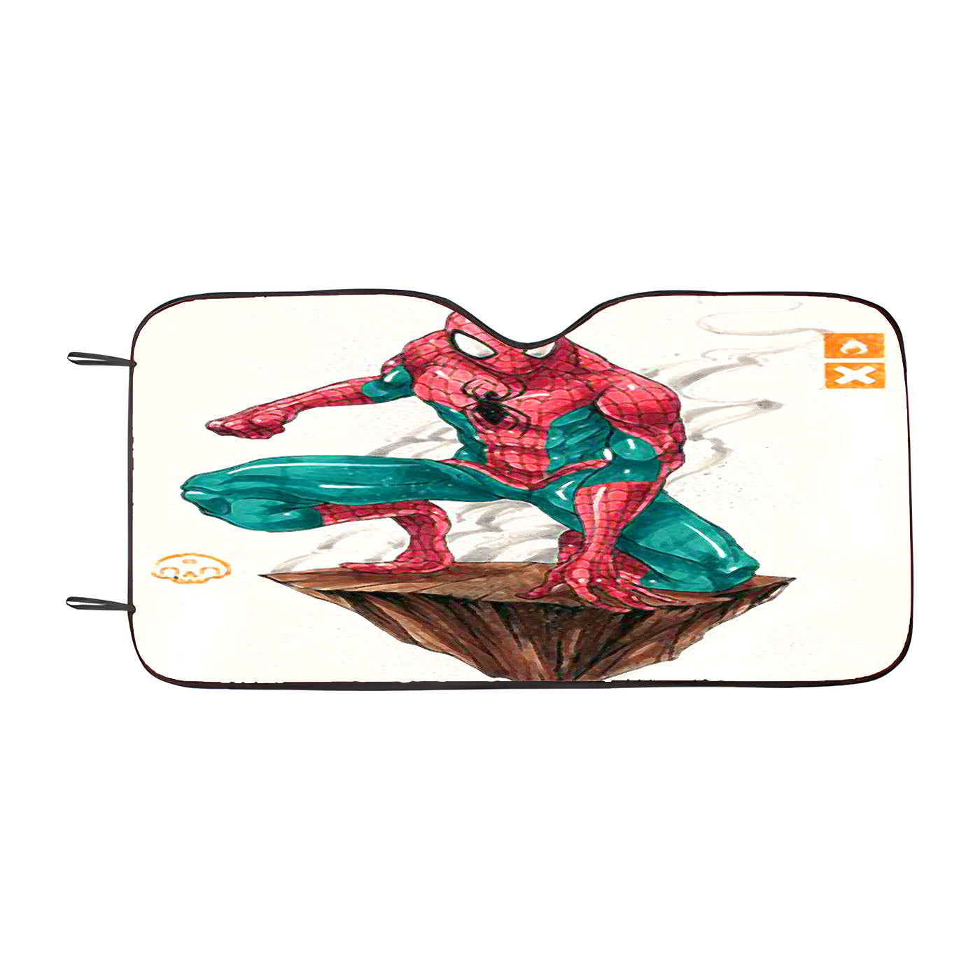 Bad Spiderman Car Windshield Sunshade