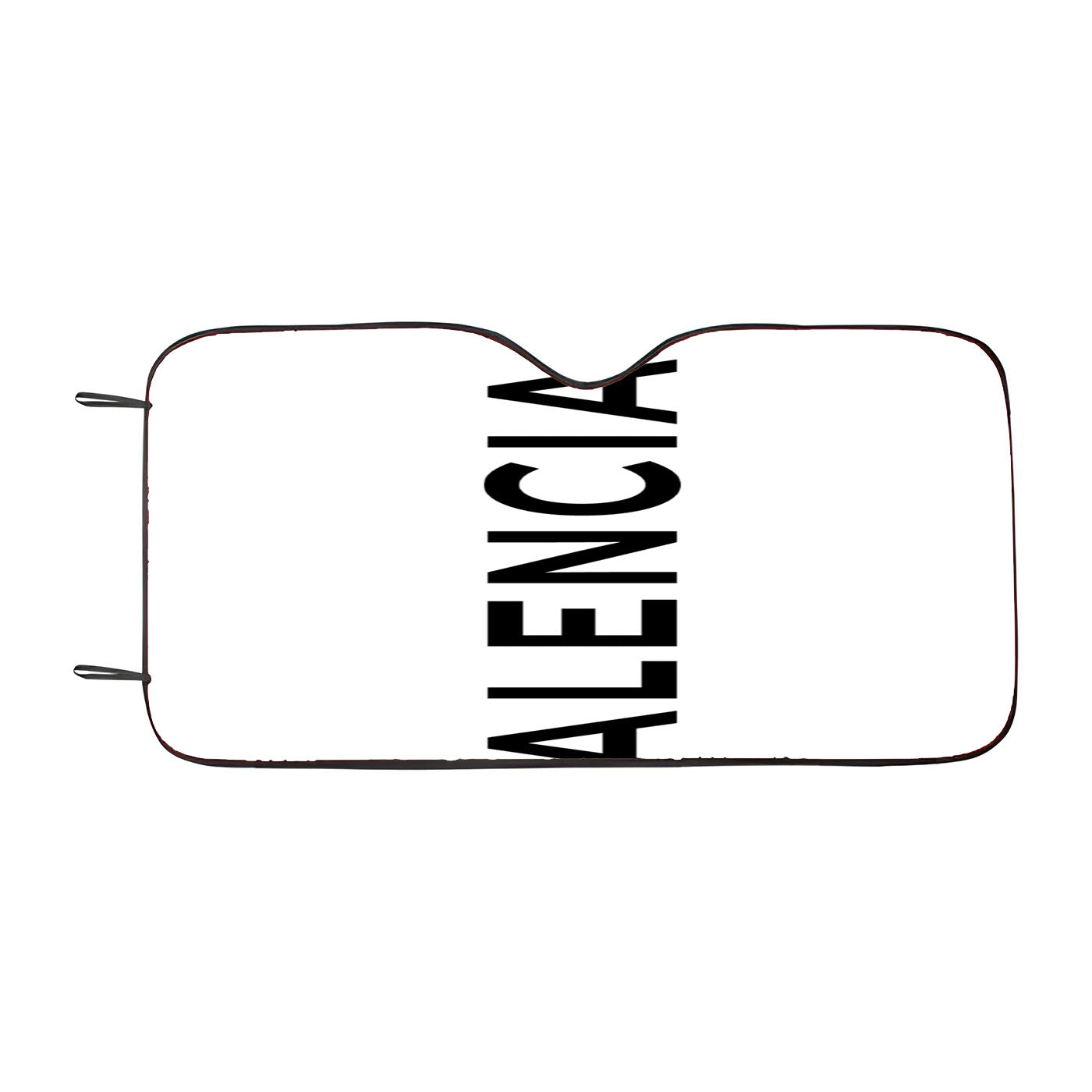 Balenciaga Logo White Car Windshield Sunshade