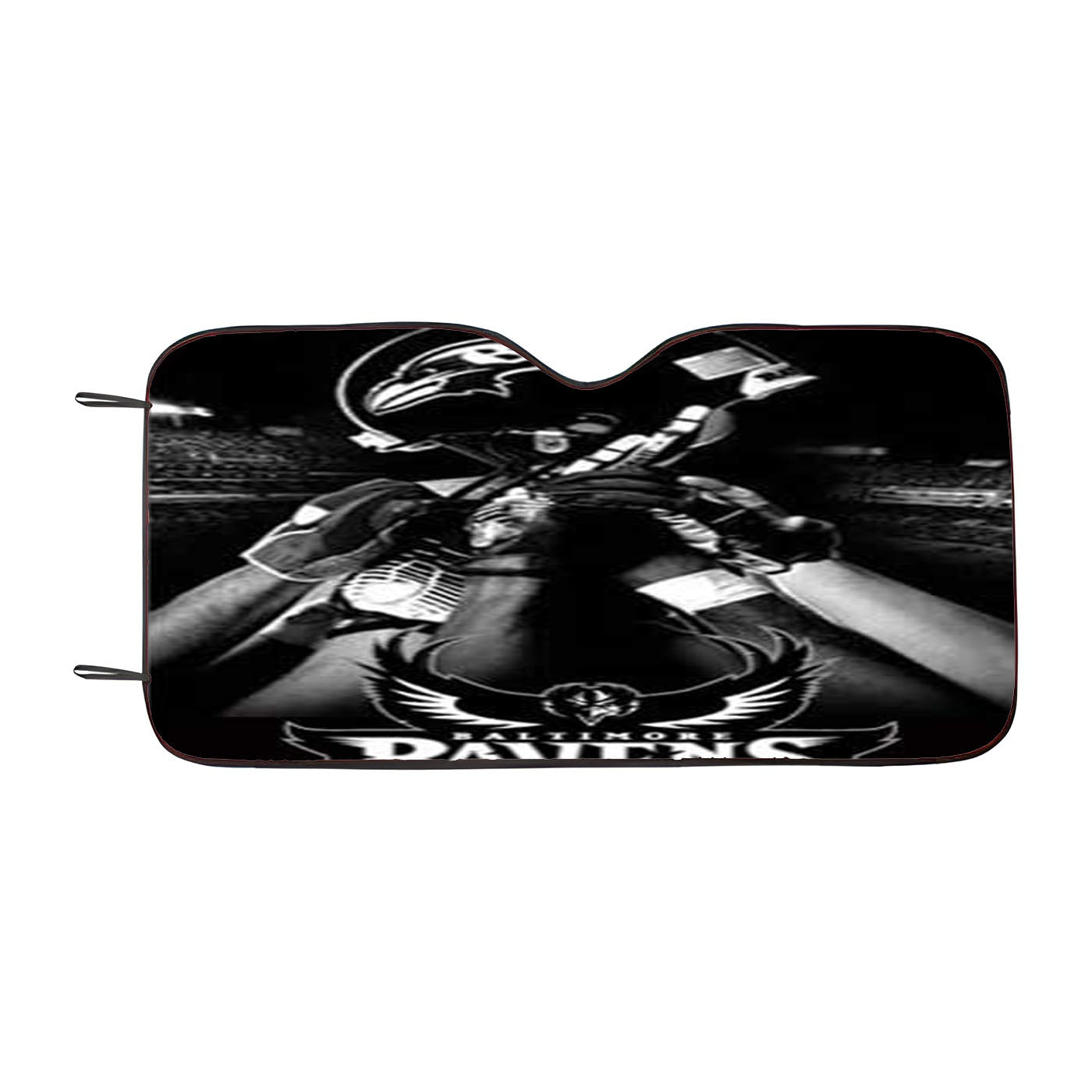 Baltimore Ravens Bw Car Windshield Sunshade