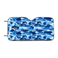 Bape Camo Blue Car Windshield Sunshade