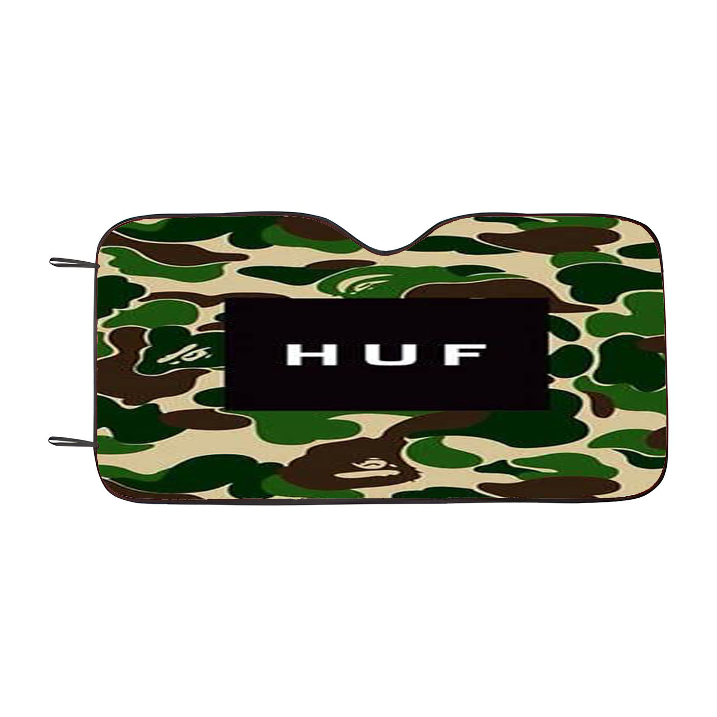 Bape Camo Huf Logo Car Windshield Sunshade