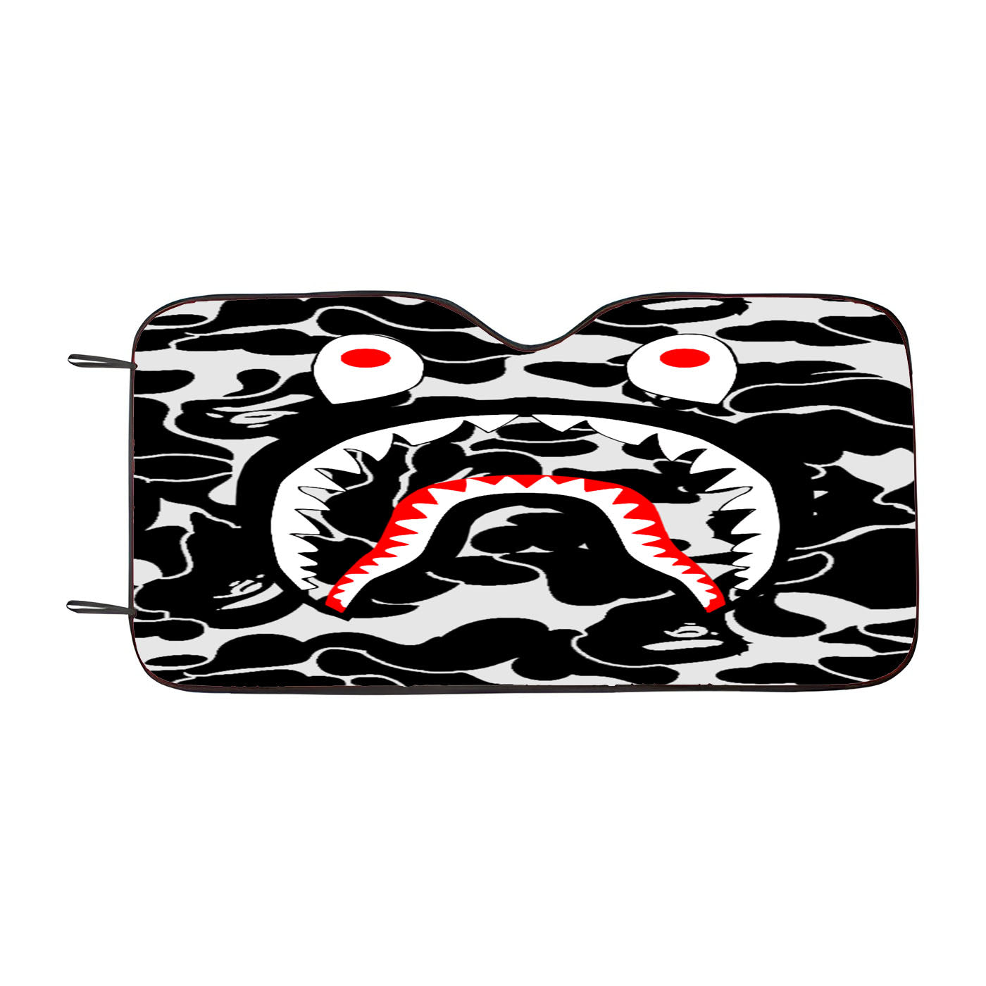 Bape Camo Shark Black Car Windshield Sunshade