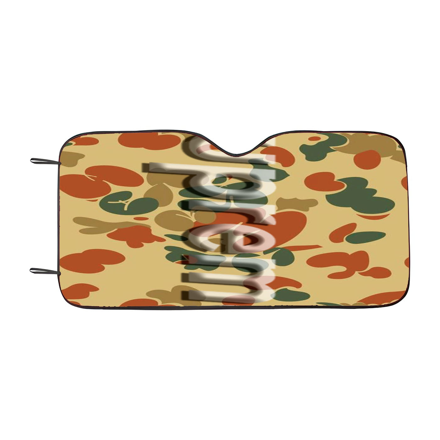 Bape Camo Shark Face Font White Car Windshield Sunshade