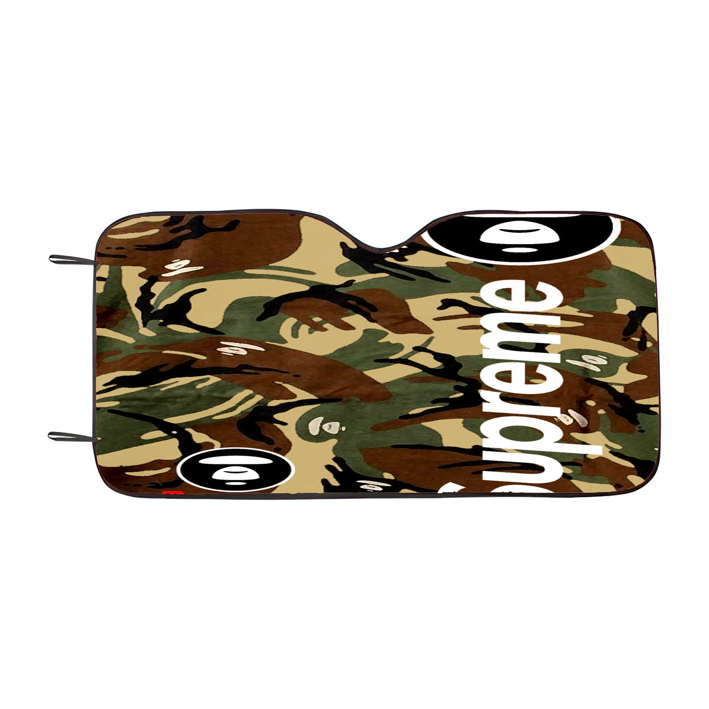 Bape Camo Shark Face Logo Green 2 Car Windshield Sunshade