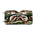 Bape Camo Shark Green Car Windshield Sunshade