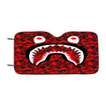 Bape Camo Shark Red Car Windshield Sunshade