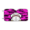 Bape Hoodie Camouflage 8 Bit Purple Background Car Windshield Sunshade