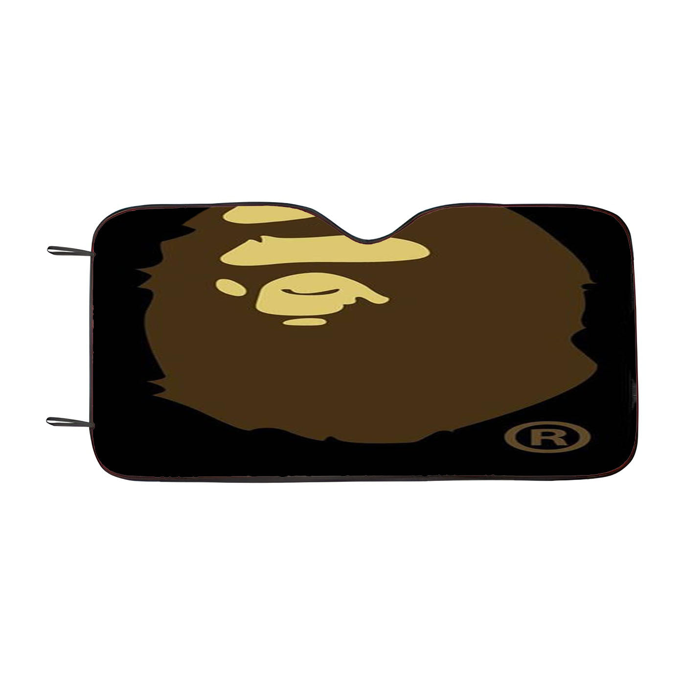 Bape Logo Brown Car Windshield Sunshade