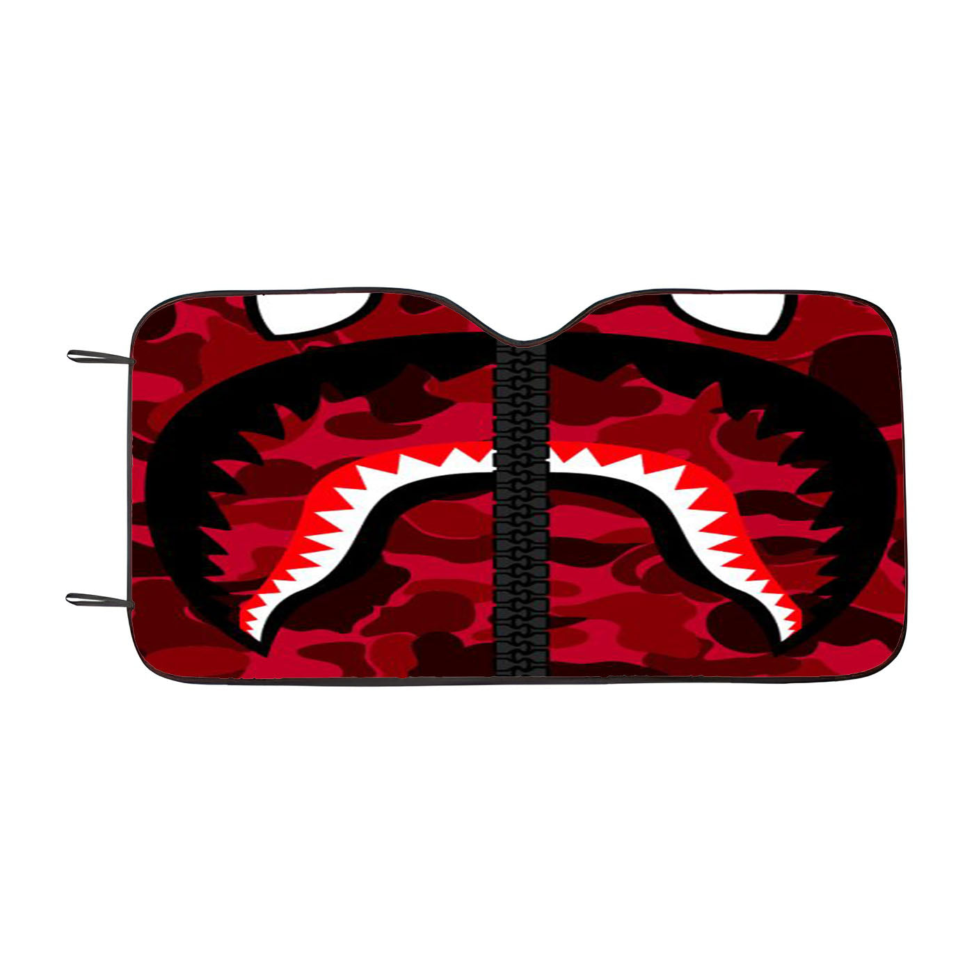 Bape Red Car Windshield Sunshade