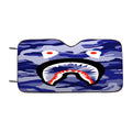Bape Shark Purple Camo Car Windshield Sunshade
