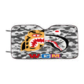 Bape Tiger Shark Grey Car Windshield Sunshade