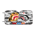 Bape Tiger Shark Grey 8 Bit Car Windshield Sunshade